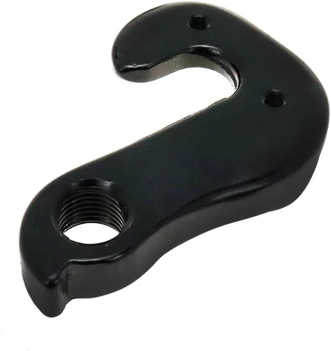 Vista 4 de 2 piezas universal de bicicleta desviador de bicicleta percha marco engranaje gancho cola, negro Sturdy Anti-Bending Derailleur Tail Hooks, Smooth