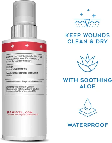 Vista 4 de Remedio+Vendaje líquido de recuperación para perros y ungüento para el cuidado de heridas de perro Farnam Sulfodene