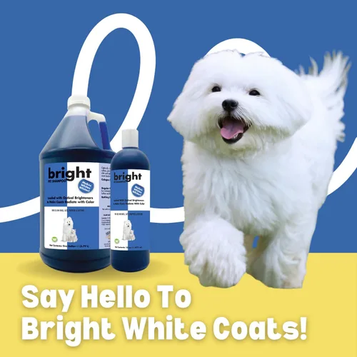 Vista 4 de Champú blanco brillante para mascotas para perros y gatos de 1 galón Sin crueldad Sin parabenos Biodegradable y no tóxico Ilumina todos