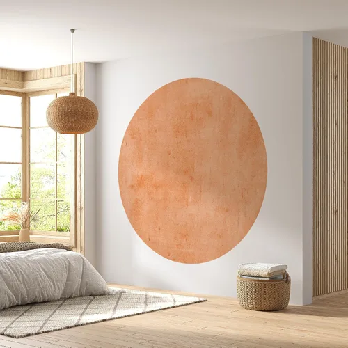 Vista 11 de Calcomanía de pared circular con estampado pastel, medio círculo, semicírculo, decoración de pared, geométrico, guardería, despegar y pegar