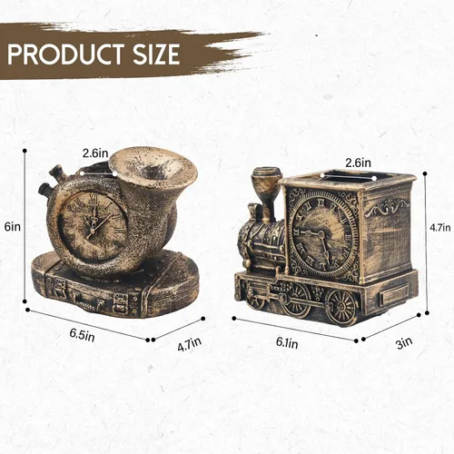 Vista 5 de Macetas de suculentas de estilo retro con drenaje, maceta para interior/exterior, macetas nostálgicas de cactus/bonsai para decoración del hogar