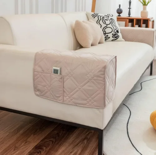 Vista 21 de Fundas antideslizantes para reposabrazos con 2 bolsillos para sofá, sillón, organizador para control remoto, teléfono, protector de brazos