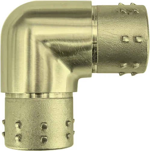 Vista 6 de Conector de barandilla de acero inoxidable 316, conector de codo de carpintero empotrado con forma de esquina de 3 vías para tubería de calibre 16