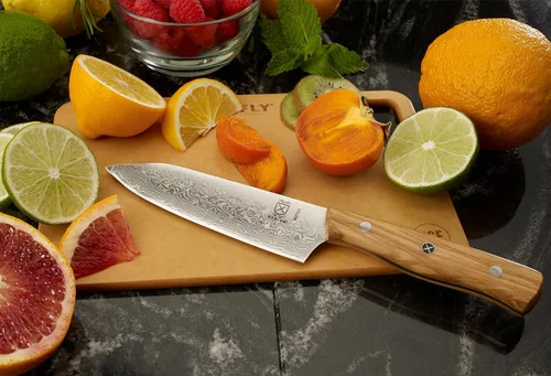 Vista 8 de Valor propuesto: Mercer Culinary Premium Grade Super Steel, cuchillo de barra de 5 pulgadas, mango de arce espaltado/cubierta Saya