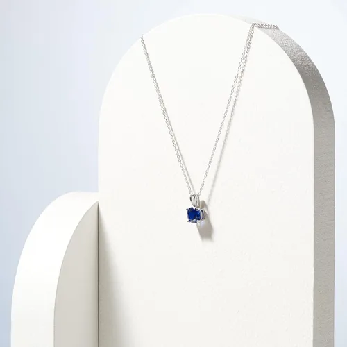 Vista 15 de Amazon Essentials Collar con colgante de piedra natal de corte redondo de plata de ley de 18 pulgadas (anteriormente colección Amazon)