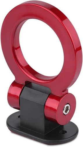 Vista 9 de Kit de gancho de remolque de carreras, correa de remolque para parachoques delantero y trasero, anillo de remolque para parachoques de automóvil