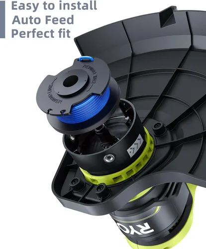 Vista 4 de Weed Wacker - Cuerda de repuesto compatible con Ryobi One+ AC14RL3A, línea de repuesto de 0.065 pulgadas para recortadora de cuerdas Ryobi, cuerda