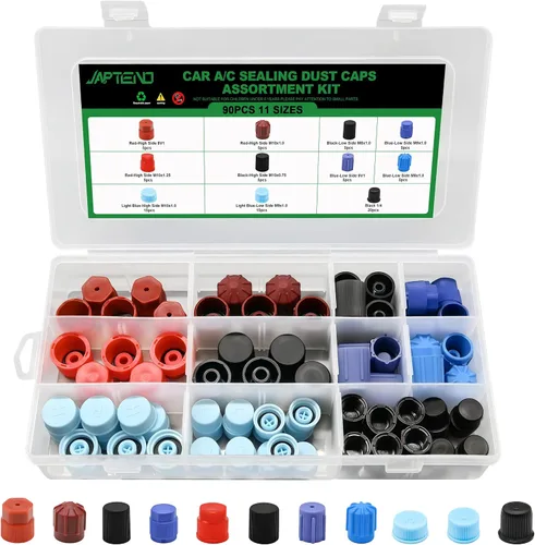 Vista 8 de 120PCS Car A/C Sealing Dust Cap Assortment Kit for AC System Ports 120PCS Car A/C Sealing Dust Cap Kit