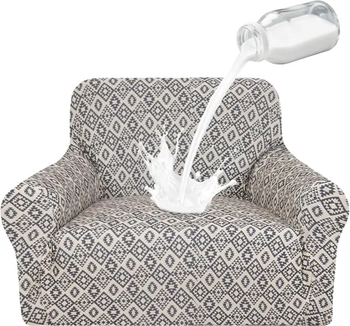 Vista 31 de ALIECOM Fundas para Sillas 100% Impermeables, Funda para Sillón para Sala de Estar, Apta para Mascotas, Fundas Lavables para Sillón, Funda