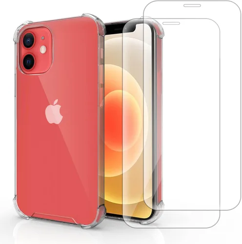 Vista 7 de Funda transparente para iPhone 11 con protector de pantalla Paquete 2 en 1 Doble protección – Incluye 2 protectores de vidrio templado de dureza