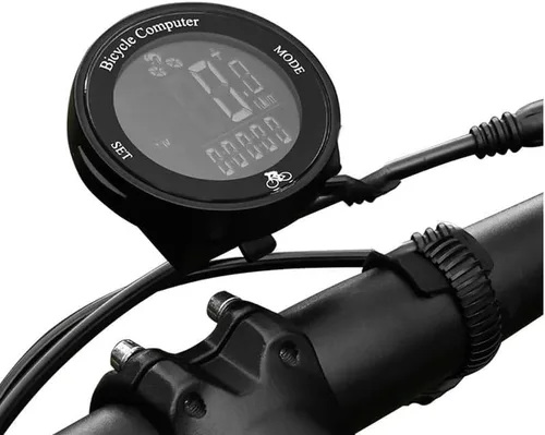Vista 3 de Sensor de velocidad de ciclismo para carretera,Computadora de ciclismo inalámbrica,Velocímetro de bicicleta con retroiluminación automática IP67