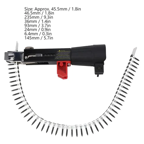 Vista 5 de KIMISS Adaptador de cadena de taladro de tornillo, pistola automática de clavos de cadena eléctrica tornillo de apriete equipo herramienta