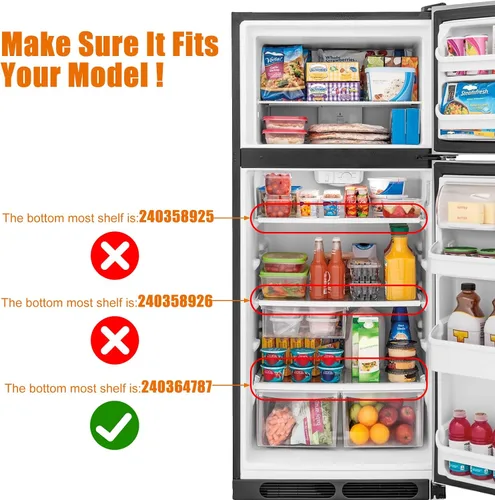 Vista 6 de 240364787 cubierta para bandeja contenedora Compatible con la unidad de cubierta de cajón de refrigerador Frigidaire