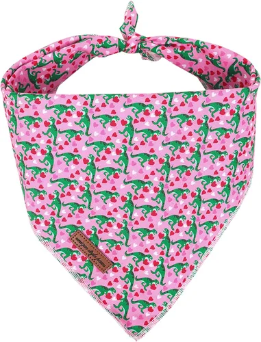 Vista 8 de Unique Style Paws Bandanas para perros, 1 unidad, lavables, de algodón, triangulares, para perros y gatos pequeños, medianos y grandes