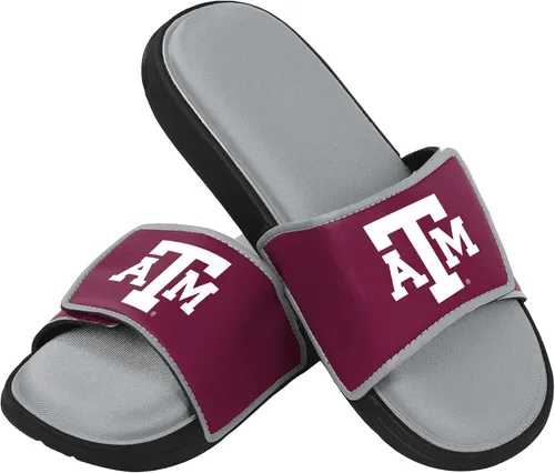 Vista 108 de FOCO Sandalias deportivas de espuma para ducha con logotipo de equipo universitario de la NCAA para hombre