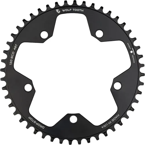 Vista 3 de Wolf Tooth 110 BCD Gravel/CX/Platos de bicicleta de carretera (44 dientes, Drop-Stop B)