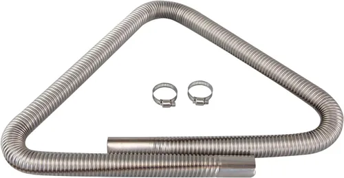 Vista 2 de Tubo de escape flexible para calentador de diésel Tubo de escape flexible para generador Tubo de extensión flexible de escape de acero inoxidable