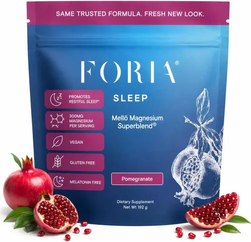 Vista 9 de Foria Mellö Suplemento de magnesio Superblend Powder – Glicinato de magnesio con L-teanina, GABA y minerales traza – Apoya el sueño y la relajación
