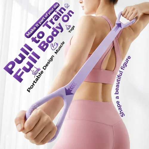 Vista 2 de Figura 8 Banda de resistencia de fitness, Figura 8 bandas de ejercicio para mujeres y hombres, 8 bandas de goma de resistencia en forma de brazos