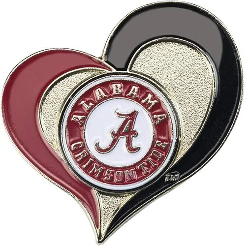 Vista 16 de aminco NCAA - Pin de corazón de remolino unisex