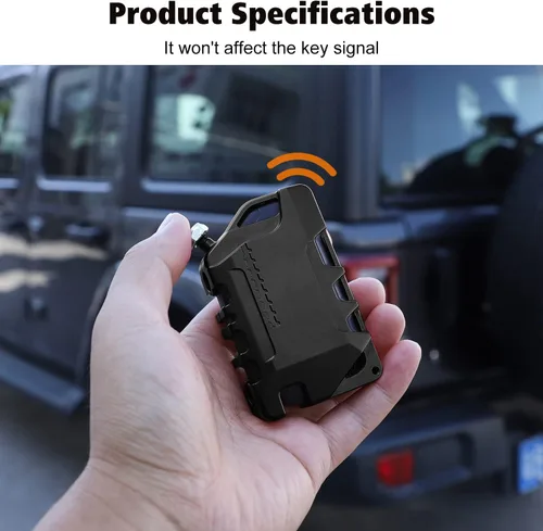 Vista 4 de RT-TCZ Funda para llavero, protector de llavero para Jeep Wrangler JL JLU Gladiator 2018-2022