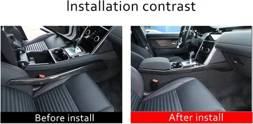 Vista 3 de YIWANG - Cubierta de repuesto para interior de coche, para Land Rover Discovery Sport 2020 2021 (fibra de carbono)