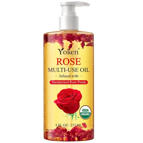 Vista 8 de Aceite corporal multiusos de jazmín orgánico para piel, cara, cabello y uñas, con pétalos seleccionados a mano, aceite esencial de jazmín y vitamina