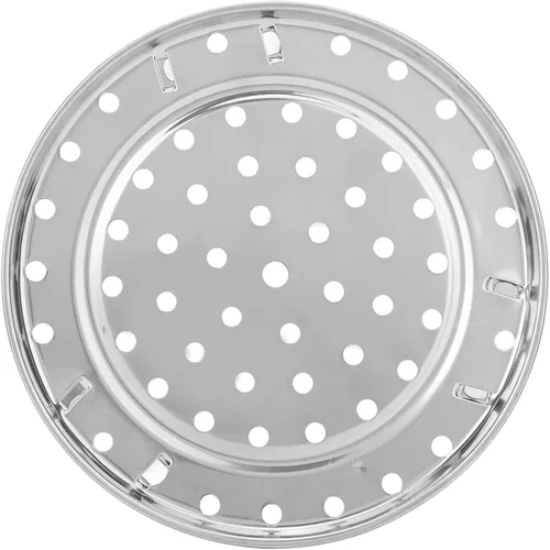 Vista 9 de Stainless Steel Steam Holder Tray Shelf Steaming Rack Steamer Insert with Detachable V Stand Heighten Bracket for Even Quick Heating Cooking Pot