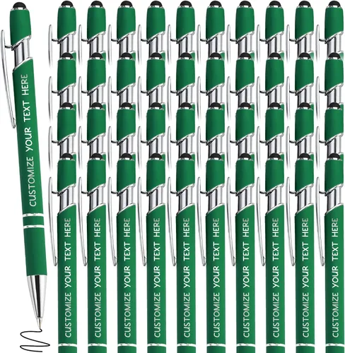 Vista 54 de Bolígrafos personalizados con lápiz óptico y grabado gratis, bolígrafos personalizados para negocios, graduación, aniversarios (hasta 500 unidades)