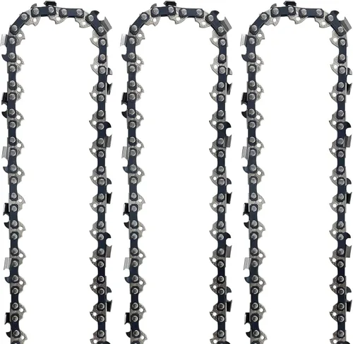 Vista 3 de 3 cadenas de motosierra de 10 pulgadas, cadena de repuesto para WORX WG309, cadena de 10 pulgadas para Sun Joe SWJ803E SWJ807E - 3/8 pulgadas, 050