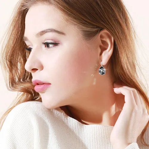 Vista 6 de Xuping Jewelry Fashion Huggies Crystal Earring for Women