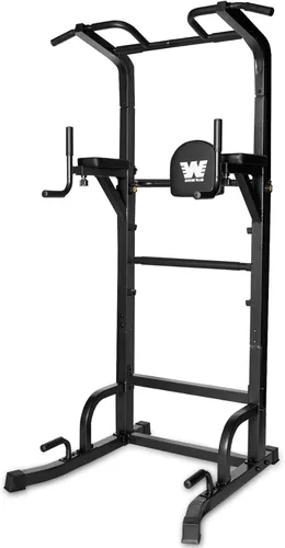 Vista 11 de BARWING Estación de barra para dominadas, torre de potencia, estación de fondos con respaldo 3D, soporte rack de entrenamiento de fuerza