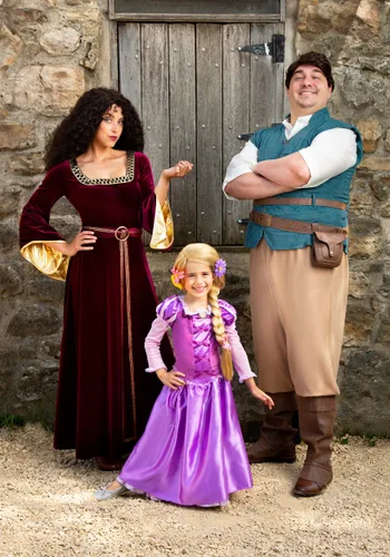 Vista 5 de Disfraz clásico de Rapunzel para niña Multicolor