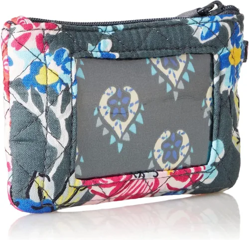 Vista 2 de Vera Bradley - Cartera de algodón, con cremallera y compartimiento para la identificación, para mujer