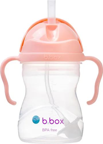 Vista 15 de b.box Vaso para beber con popote abatible, bebe desde cualquier ángulo, popote pesado, a prueba de derrames, a prueba de fugas y de fácil agarre