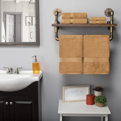 Vista 119 de BNM Toallas de Algodón Egipcio de Peso Pesado, Ideales para Baño, Ducha, Spa, Hotel, 800 GSM, Toallas Faciales/de Aseo, Toallas de Mano, Toallas
