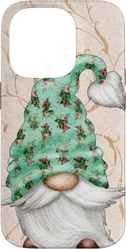 Vista 17 de Floral Shabby Chic Design with Cute Gnomie for Summer Gnome Case for iPhone 17