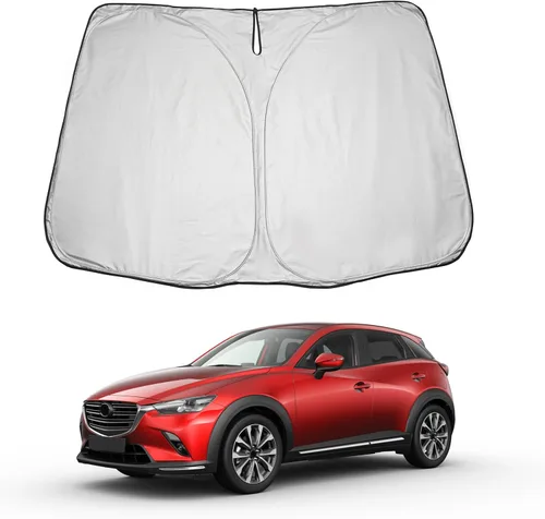 Vista 15 de LUWU Parasol para parabrisas para Dodge RAM 1500 y 2500 2009-2018 - Parasol para ventana delantera con bloqueo de rayos UV