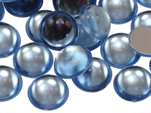 Vista 4 de Allstarco Cabujones redondos de acrílico con parte trasera plana de 0.276 in, 9/32 pulgadas, gemas de perlas de plástico para hacer joyas