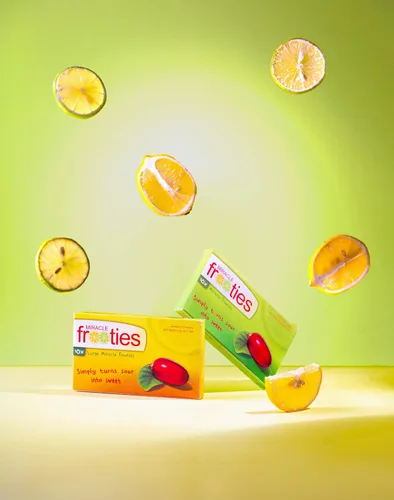 Vista 3 de Miracle Frooties, Tableta grande de bayas milagrosas, fruta milagrosa cultivada 100% natural, se vuelve agridulce, cambia las papilas gustativas