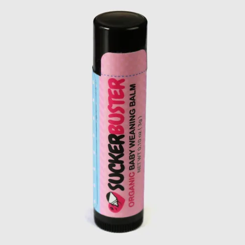 Vista 2 de SUCKERBUSTER - Bálsamo de destete para lactancia materna para bebés, 10 onzas, crema orgánica para pezones en barra de bálsamo - esenciales