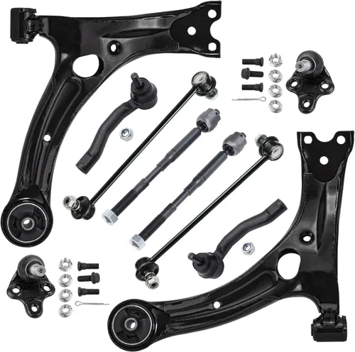 Vista 440 de Detroit Axle - Kit de suspensión frontal de 10 piezas para Dodge Avenger 2008-2014, Chrysler Sebring 2007-2010, 2 brazos de control inferiores, 2