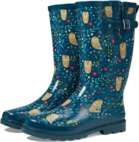 Vista 19 de Western Chief Botas de lluvia altas e impermeables para jardín al aire libre para mujer Bandana