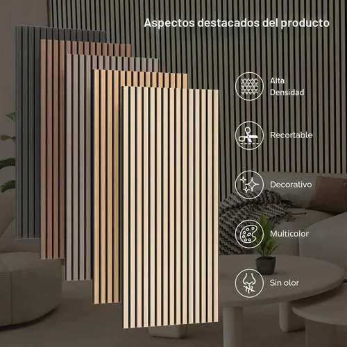 Vista 8 de TONOR Paneles de pared de madera para decoración de paredes interiores, paquete de 2 unidades de 47.2 x 23.6 pulgadas
