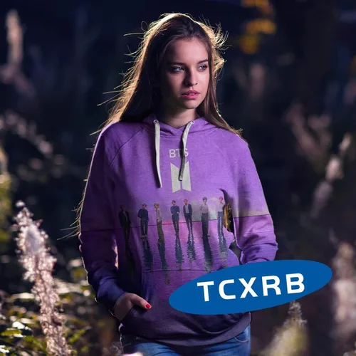 Vista 4 de Kpop - Sudadera con capucha 3D, ligera, con cordón, con bolsillo grande, unisex