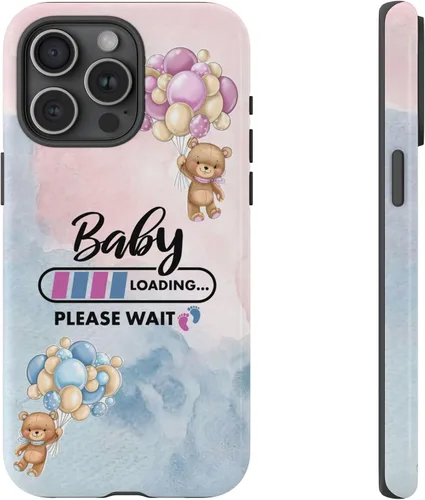 Vista 33 de Cute Baby Loading Phone Case for iPhone Models and Variants - Sweet Maternity Phone Cover for Pregnancy Reveal or Baby Shower