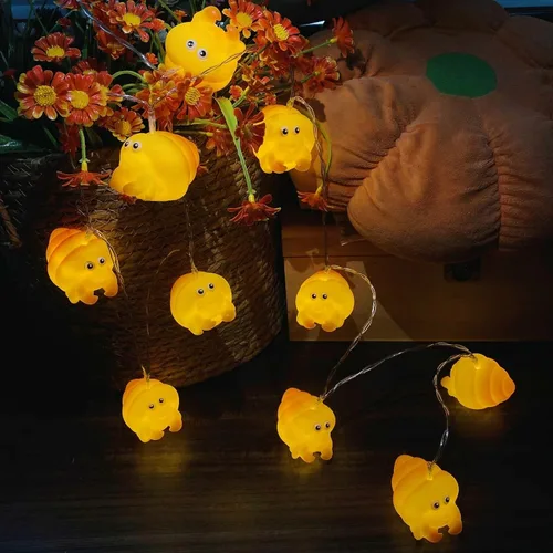 Vista 10 de Lindas luces nocturnas de caracola, luces amarillas, funciona con pilas, luces de hadas para dormitorio, dormitorio, hogar, vacaciones, decoración