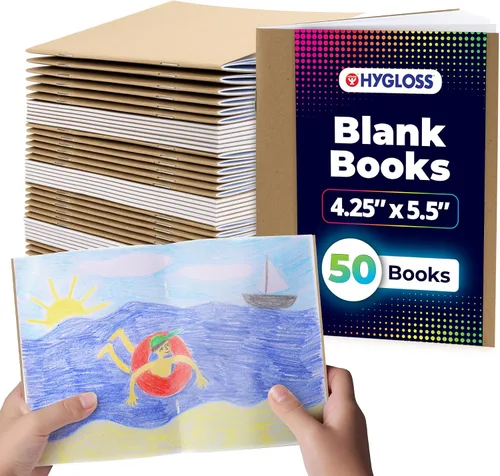 Vista 9 de Hygloss Products Inc., HYG77640. Mini libros luminosos, paquete de 10 unidades de colores varios Colores surtidos
