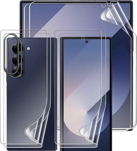 Vista 12 de 2 juegos de protectores de pantalla para Samsung Galaxy Z Flip 4, película interior de hidrogel de TPU + protector de pantalla frontal y trasera HD