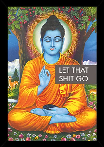 Vista 2 de Póster laminado de Let That Shit Go (24 x 36 pulgadas)